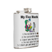 Mijn vijf stemmingen kolf heupfles (Rechts)