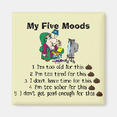 Mijn vijf stemmingen magneet (Voorkant)