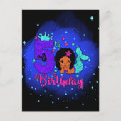 Mijn vijfde verjaardag Zeemeermaid Briefkaart (Voorkant)