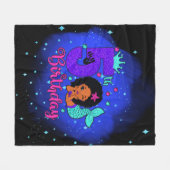 Mijn vijfde verjaardag Zeemeermaid Fleece Deken (Voorkant (Horizontaal))