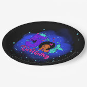 Mijn vijfde verjaardag Zeemeermaid Papieren Bordje (Gekanteld)