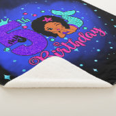 Mijn vijfde verjaardag Zeemeermaid Sherpa Deken (3/4)