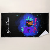 Mijn vijfde verjaardag Zeemeermaid Strandlaken (Voorkant)