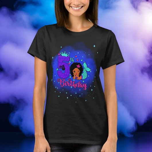 Mijn vijfde verjaardag Zeemeermaid T-shirt