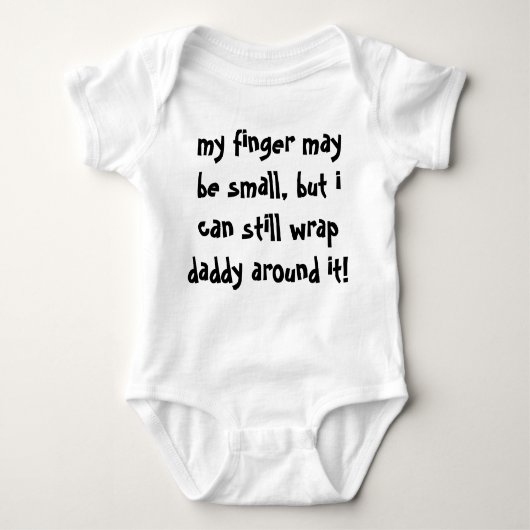 Mijn vinger is misschien klein, maar ik kan papa n romper (Voorkant)