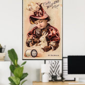 Mijn vintage kaart poster (Thuiskantoor)