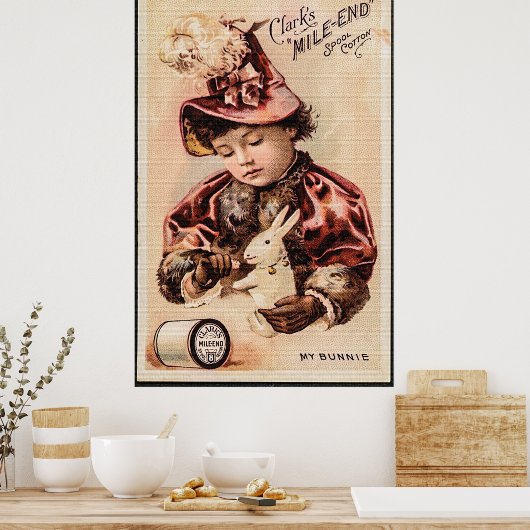 Mijn vintage kaart poster (Keuken)