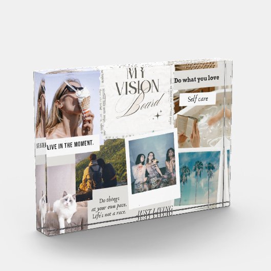 Mijn Visie Liefde Horizontale Blok Fotoblok (Links)