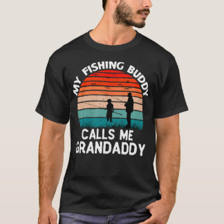 Mijn vismaat noemt me Grootvader Retro Vintage T-shirt