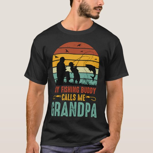 Mijn vismaat noemt me Opa T-shirt (Voorkant)
