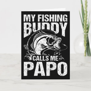 Mijn vismaat noemt me Papo Vaderdagvisser Kaart