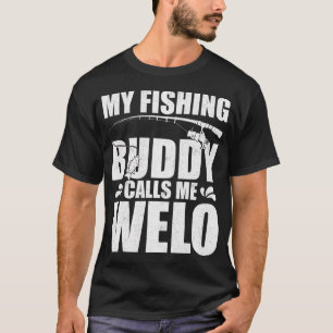 Mijn vismaat noemt me Welo Visser Humor T-shirt
