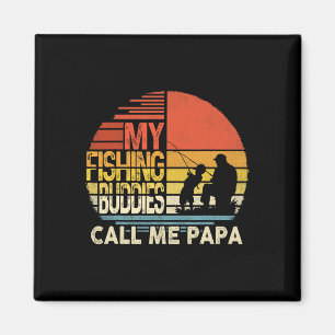 Mijn visvrienden noemen me Papa-shirt Vaderdag Magneet