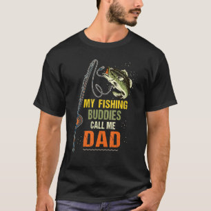 Mijn visvrienden noemen me papa visser Vaders T-shirt