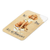 Mijn Vizsla Ate mijn thuiswerk Magneet (Linkerzijde)