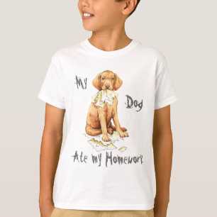 Mijn Vizsla Ate mijn thuiswerk T-shirt