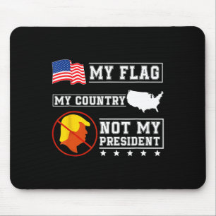 Mijn Vlag Mijn Land Niet Mijn President VS Kaart A Muismat