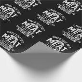 Mijn vlees Barbecue BBQ Cadeaupapier (Hoek)