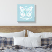 Mijn vlinder canvas muurkunst (Insitu (Slaapkamer))