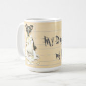 Mijn Vloeiende Collie Ate Mijn Homework Koffiemok (Voorkant links)