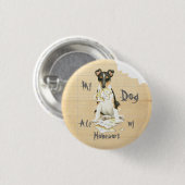 Mijn Vloeiende Collie Ate Mijn Homework Ronde Button 3,2 Cm (Voorkant /achterkant)