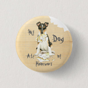 Mijn Vloeiende Collie Ate Mijn Homework Ronde Button 3,2 Cm