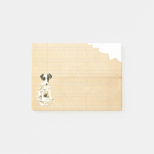 Mijn Vloeiende Fox Terrier Ate Mijn thuiswerk Post-it® Notes (Voorkant)
