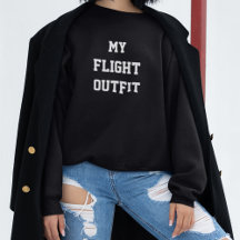Mijn vlucht outfit typografie eenvoudig,moderne re