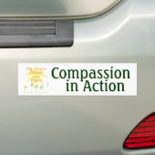 Mijn voedsel is gekweekt, niet geboren bumpersticker (Op auto)