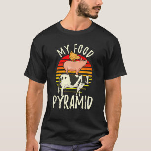Mijn voedsel piramide Vlees Eater Carnivore Diet F T-shirt