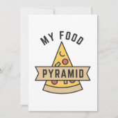 Mijn voedselpiramide bedankkaart (Voorkant)