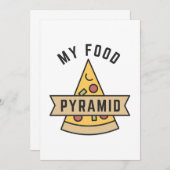 Mijn voedselpiramide bedankkaart (Voorkant / Achterkant)