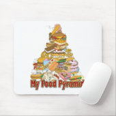 Mijn voedselpiramide ~ Brok Food Snacks Muismat (Met muis)