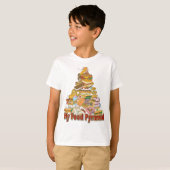 Mijn voedselpiramide ~ Brok Food Snacks T-shirt (Voorkant volledig)