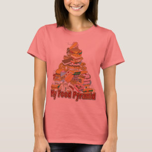 Mijn voedselpiramide ~ Brok Food Snacks T-shirt