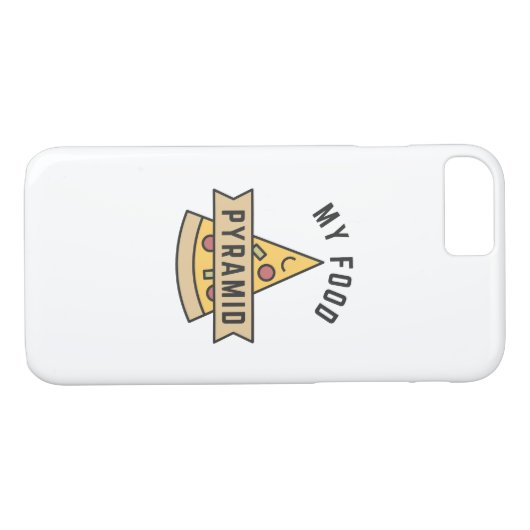 Mijn voedselpiramide Case-Mate iPhone case (Achterkant (Horizontaal))