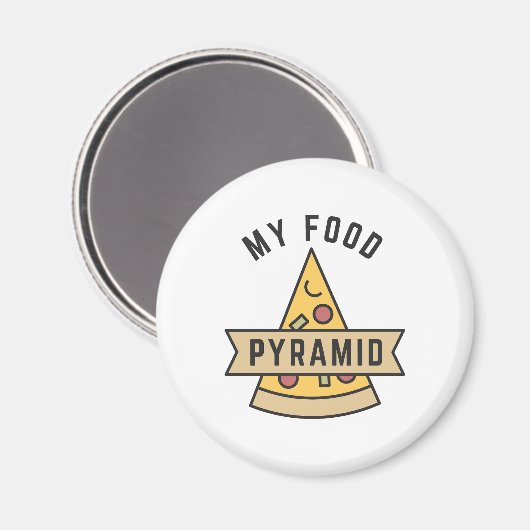Mijn voedselpiramide magneet (Voorkant / Achterkant)