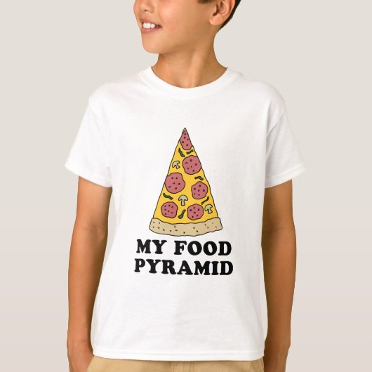 Mijn voedselpiramide t-shirt (Voorkant)