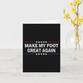 Mijn voet weer geweldig - Grappige chirurgie bless Kaart (Gele Bloem)