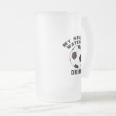 MIJN VOETBAL KIJKEN MATGLAS BIERPUL (Voorkant rechts)