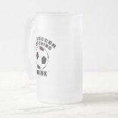 MIJN VOETBAL KIJKEN MATGLAS BIERPUL (Voorkant links)