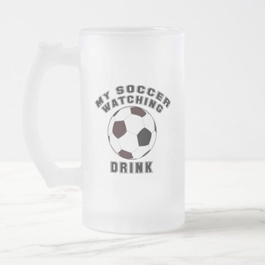 MIJN VOETBAL KIJKEN MATGLAS BIERPUL (Links)