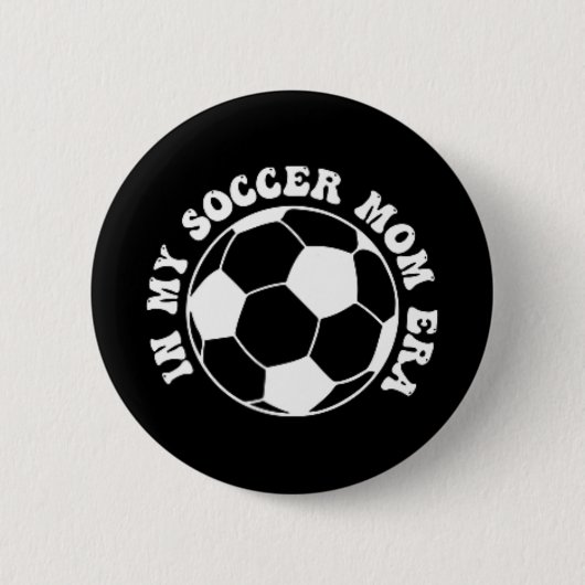 Mijn Voetbalmoeder Tijdperk Ronde Button 5,7 Cm (Voorkant)