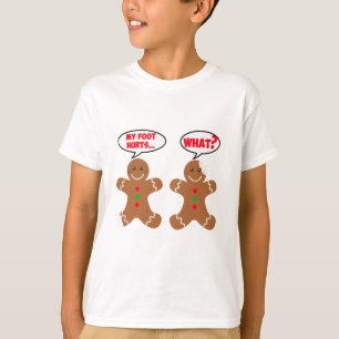 Mijn voethots Funny Gingerbrood Kerstmis T-shirt
