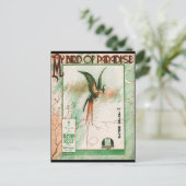 Mijn vogel van het Hoesje van het Blad van de Muz Briefkaart (Staand voorkant)