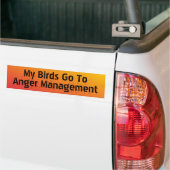 Mijn vogels gaan naar de Bumpersticker voor gevare (Op Truck)