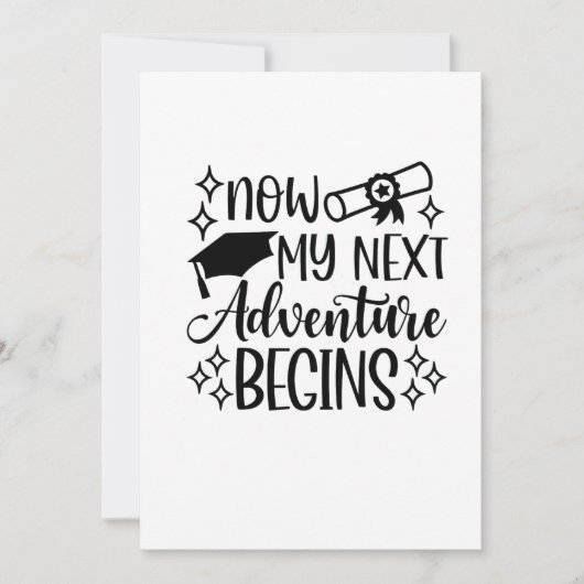 Mijn volgende avontuur begint met Afstuderen Kaart (Voorkant)