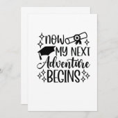 Mijn volgende avontuur begint met Afstuderen Kaart (Voorkant / Achterkant)