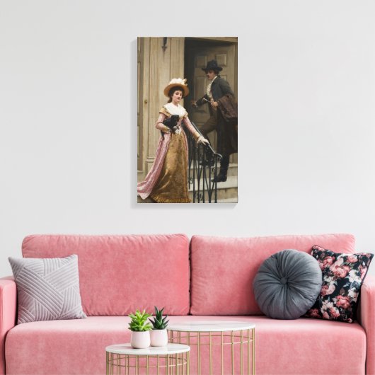 Mijn volgende-deurbuur (het Vlikken paar) (Schoonh Canvas Afdruk (Insitu (Woonkamer))