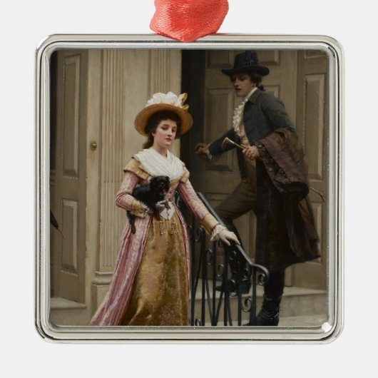 Mijn volgende-deurbuur (het Vlikken paar) (Schoonh Metalen Ornament (Voorkant)